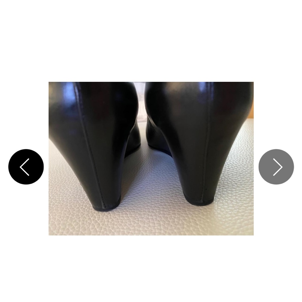 🌸 CHANEL LAMBSKIN WEDGES IN SIZE 38.5 - Picture 9 of 11